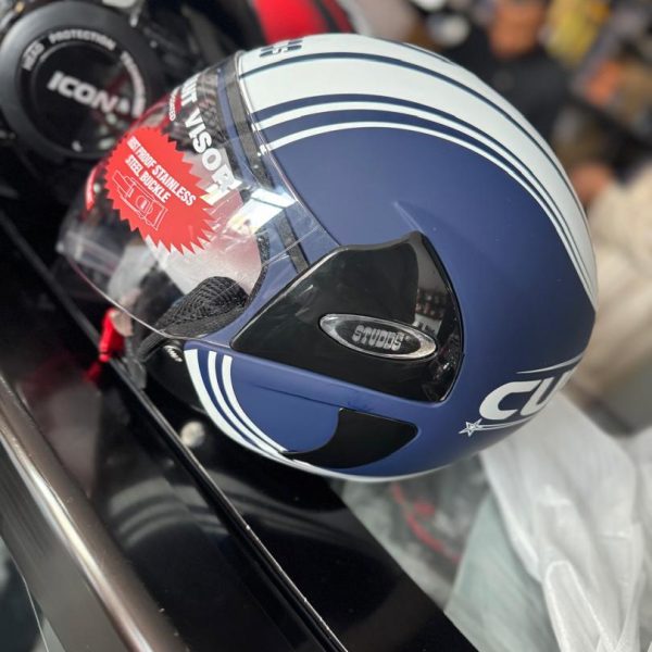 CASQUES STUDDS CUB D4 BLEU-BLANC