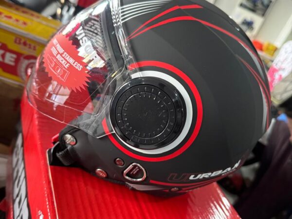 CASQUE STUDDS URBAN ROUGE